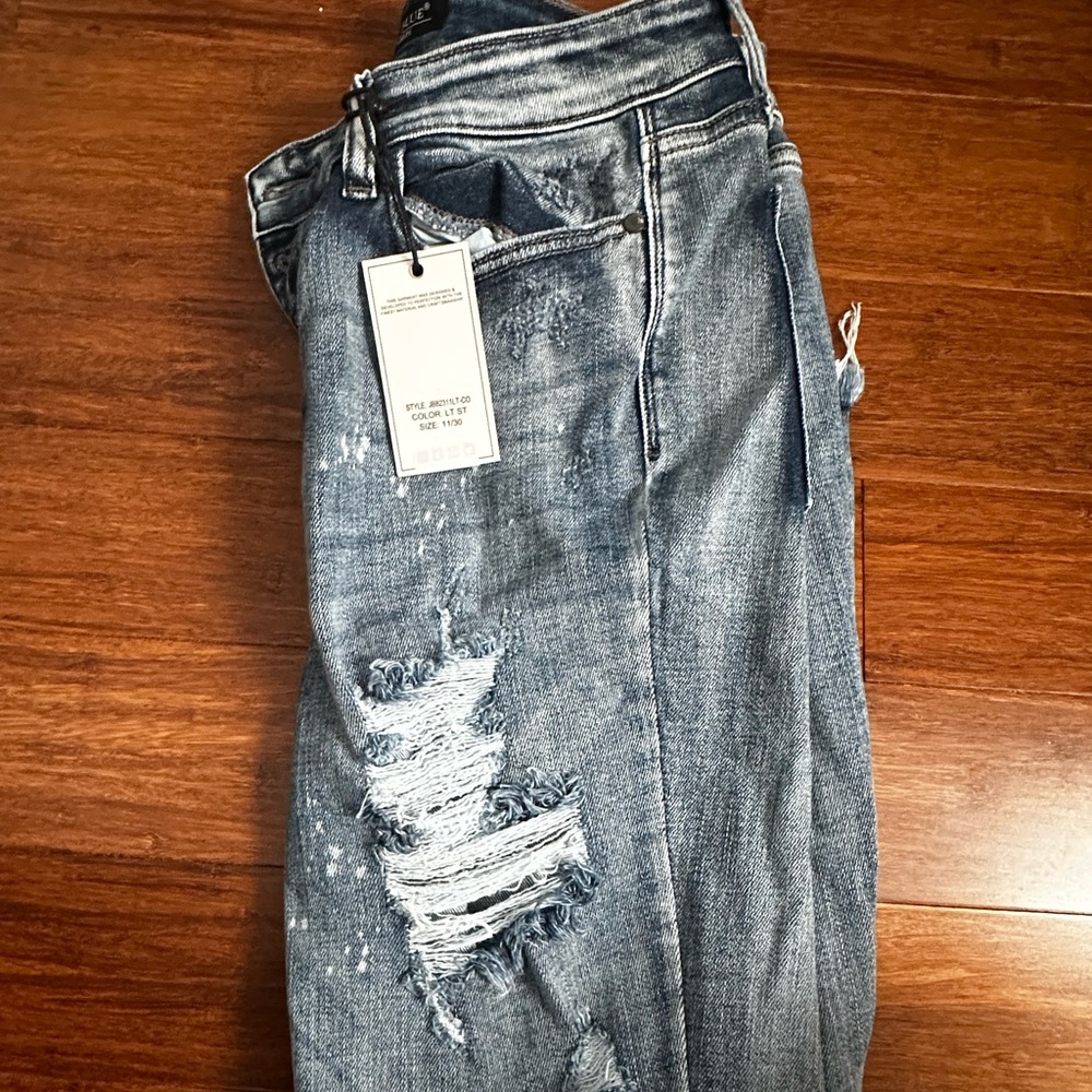 Judy Blue - Distressed Blue Denim Jeans